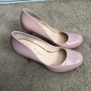 Jessica Simpson Calie Blush/Nude Round Toe Pumps